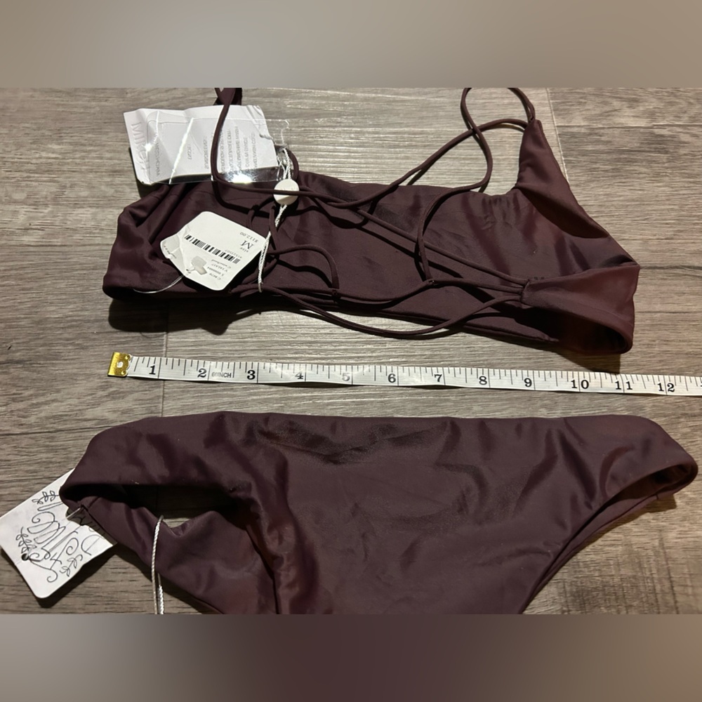 Mikoh Dark Plum Two-Piece Bikini Set - Picture 5 of 5